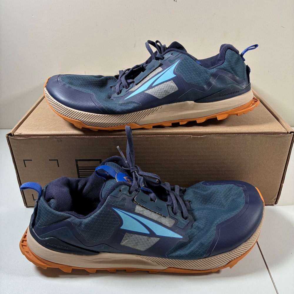 Altra Lone Peak 7 Running Shoes Mens 12.5 Wide Blue Orange AL0A82BX445 Trail
